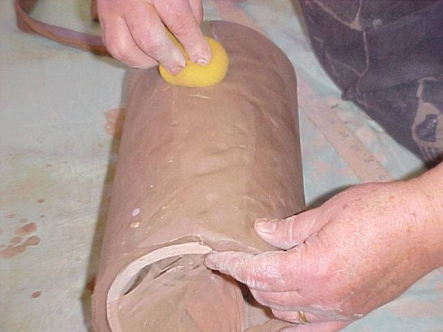 Cleaning up the bevelled joint