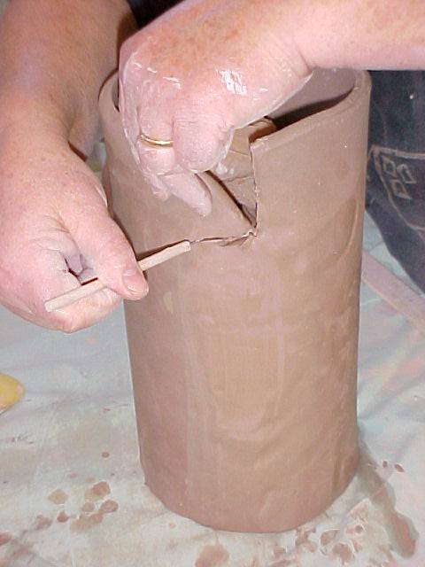 Trimming the top edge
