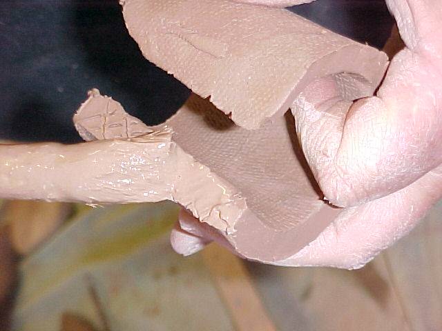 Applying slip to seam